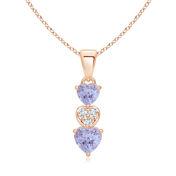 A - Tanzanite / 0.65 CT / 14 KT Rose Gold