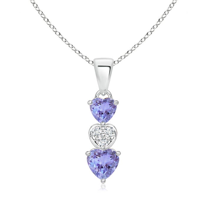 AA - Tanzanite / 0.65 CT / 14 KT White Gold