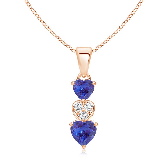 AAAA - Tanzanite / 0.65 CT / 14 KT Rose Gold