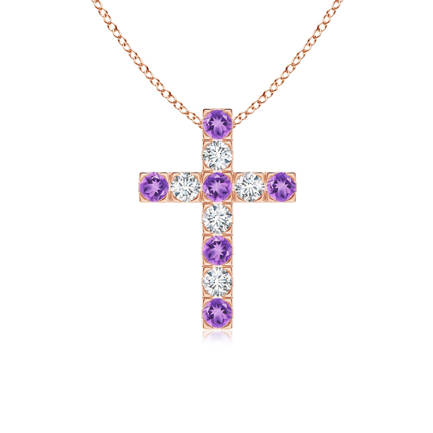 A - Amethyst / 0.71 CT / 14 KT Rose Gold