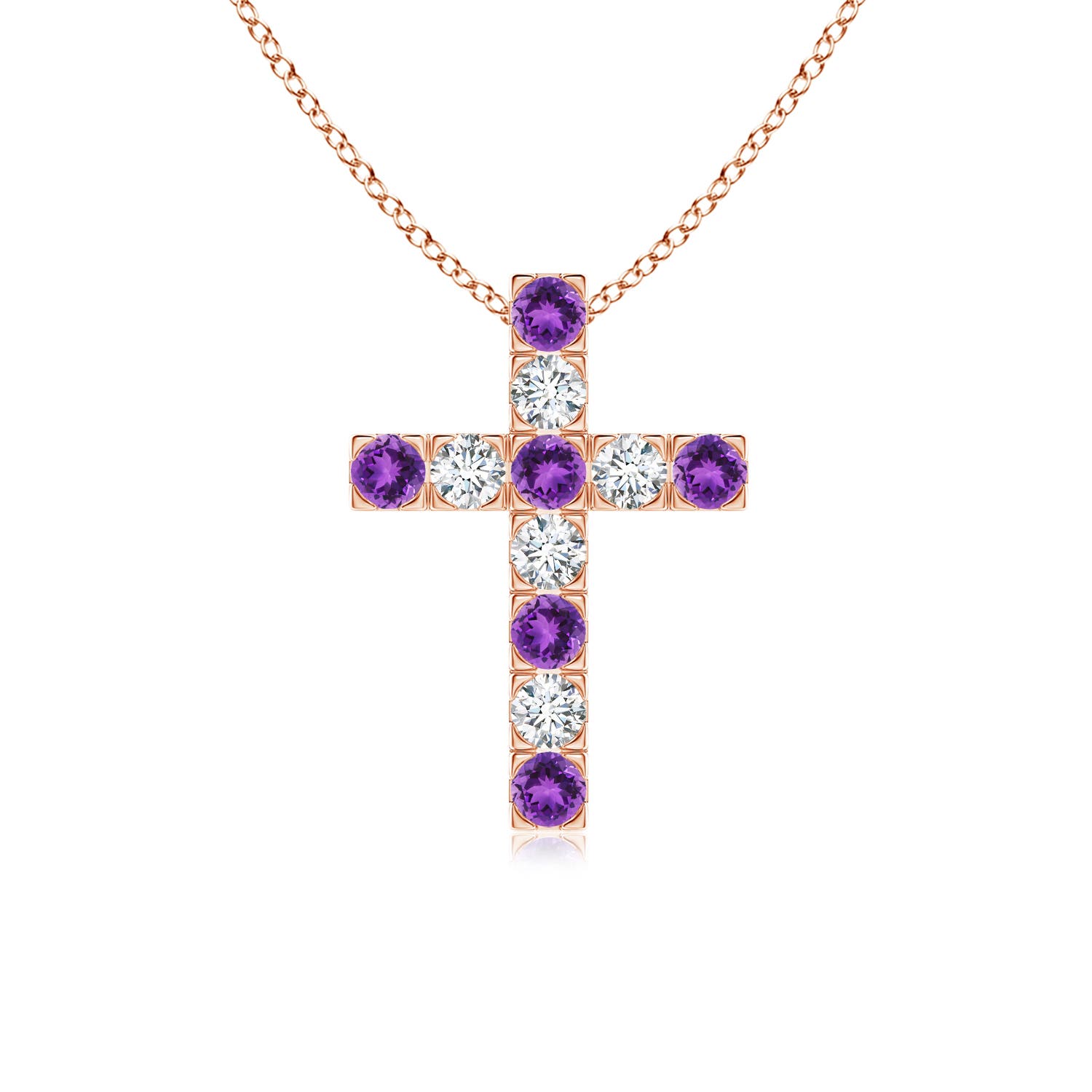 AAA - Amethyst / 0.71 CT / 14 KT Rose Gold