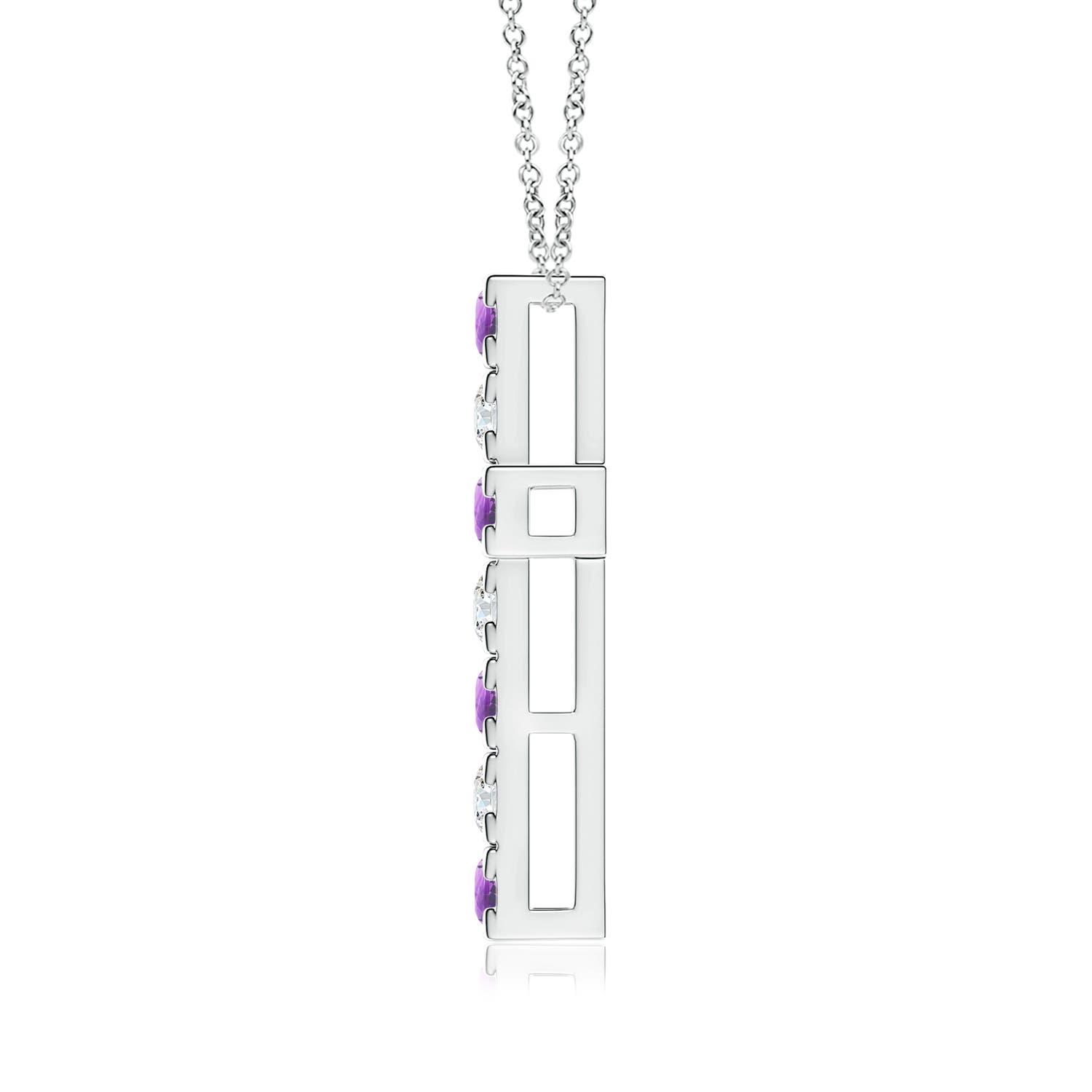 A - Amethyst / 1.13 CT / 14 KT White Gold
