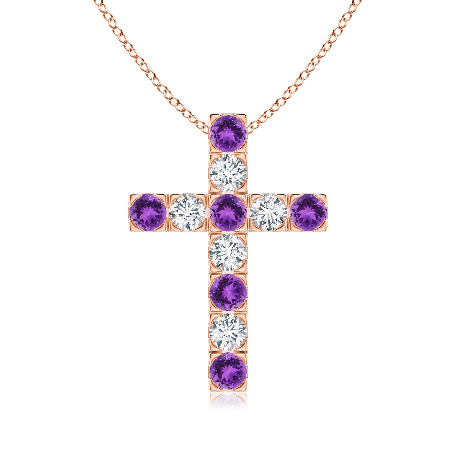 AAA - Amethyst / 1.13 CT / 14 KT Rose Gold