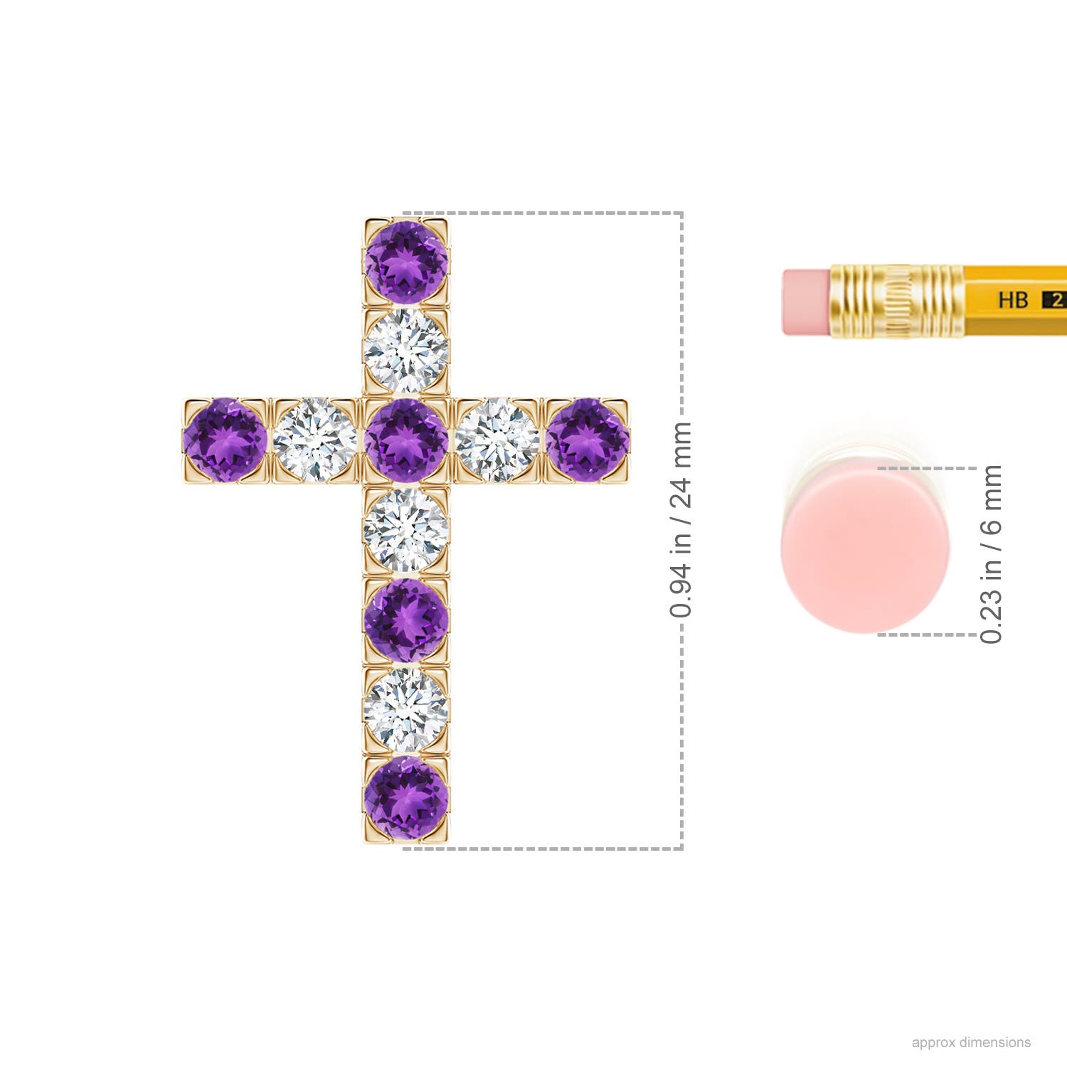 AAA - Amethyst / 1.13 CT / 14 KT Yellow Gold