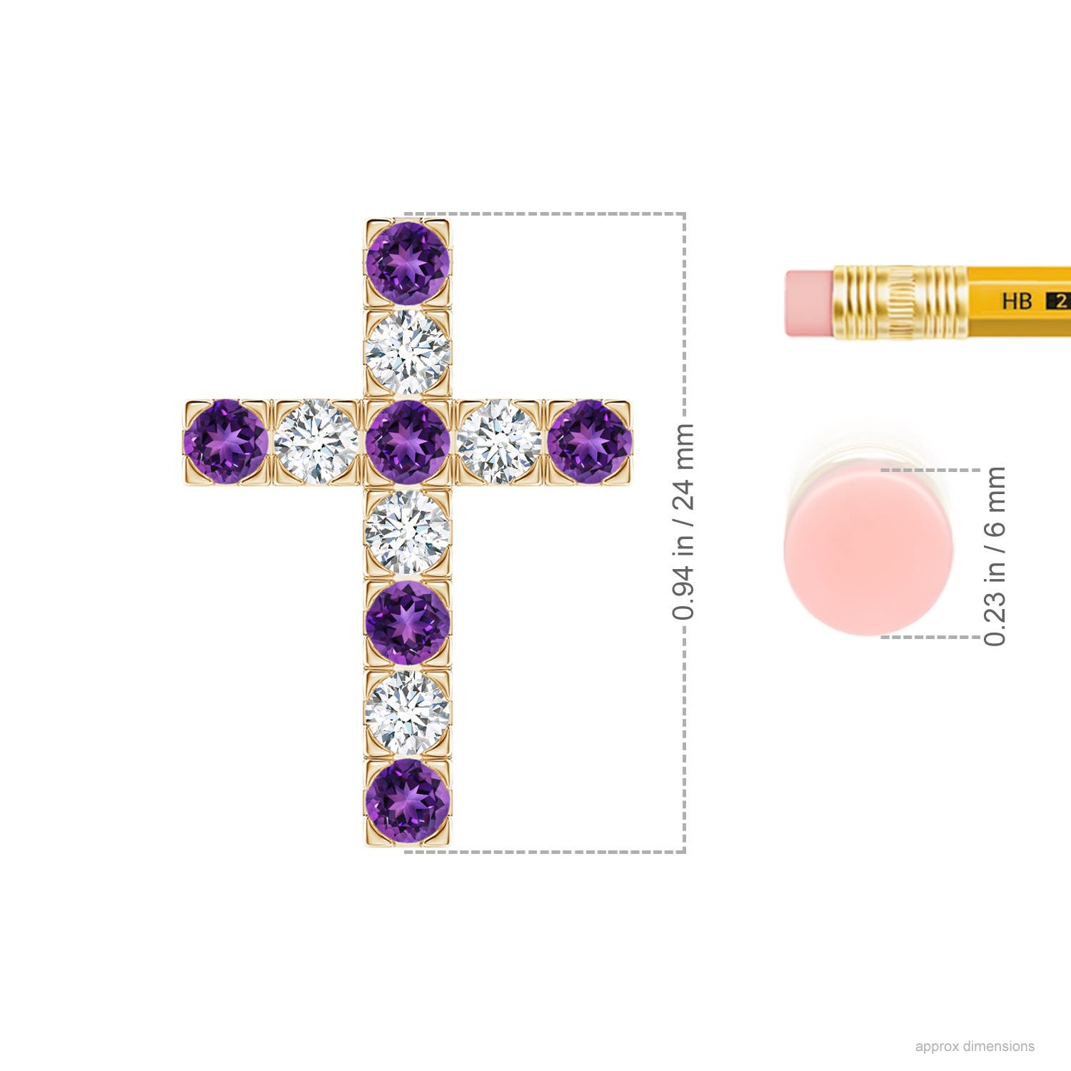 AAAA - Amethyst / 1.13 CT / 14 KT Yellow Gold