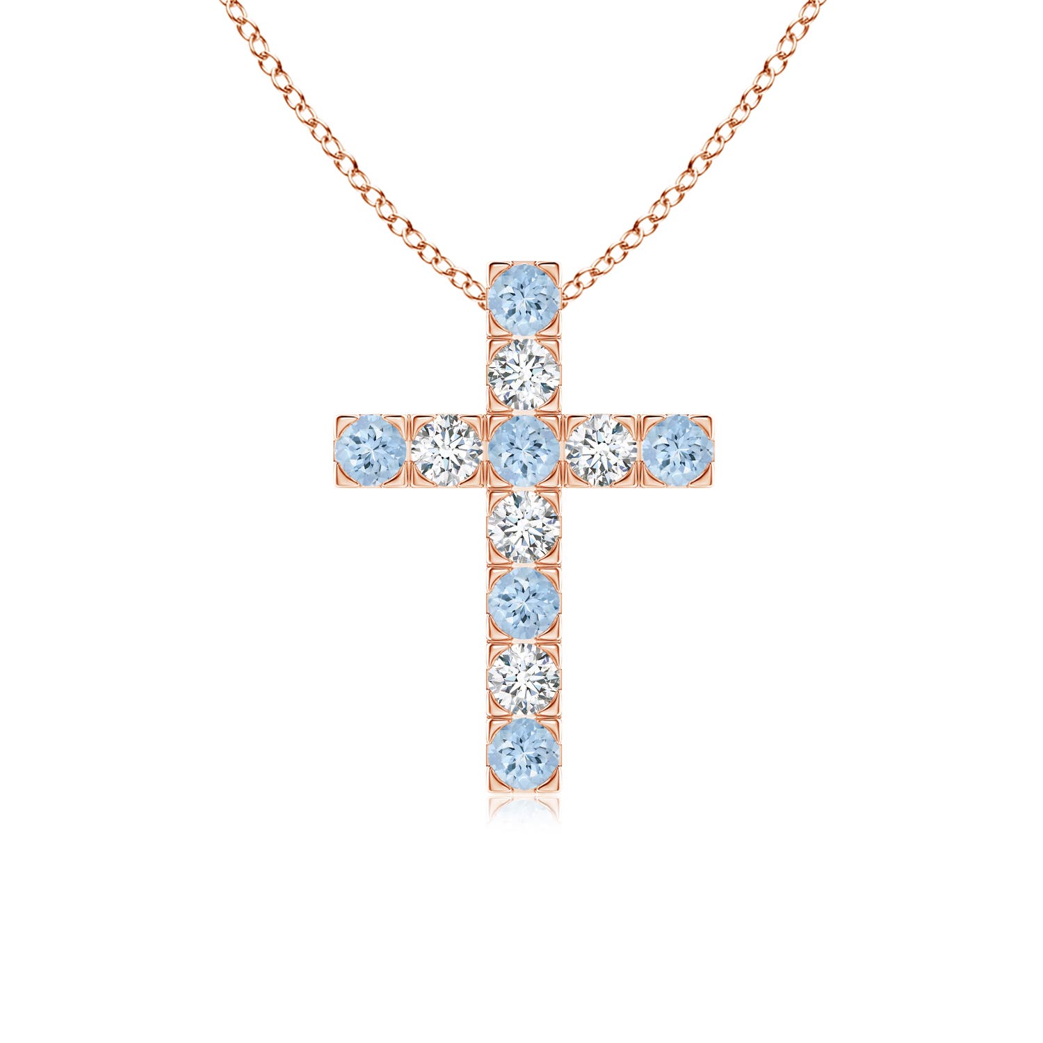 AA - Aquamarine / 0.71 CT / 14 KT Rose Gold