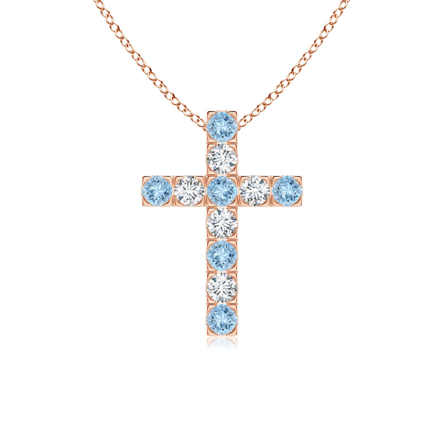 AAA - Aquamarine / 0.71 CT / 14 KT Rose Gold