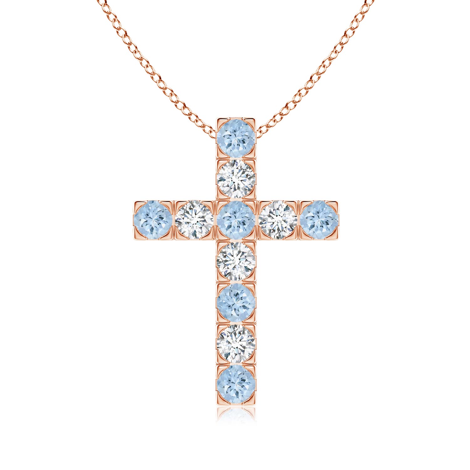 AA - Aquamarine / 1.13 CT / 14 KT Rose Gold