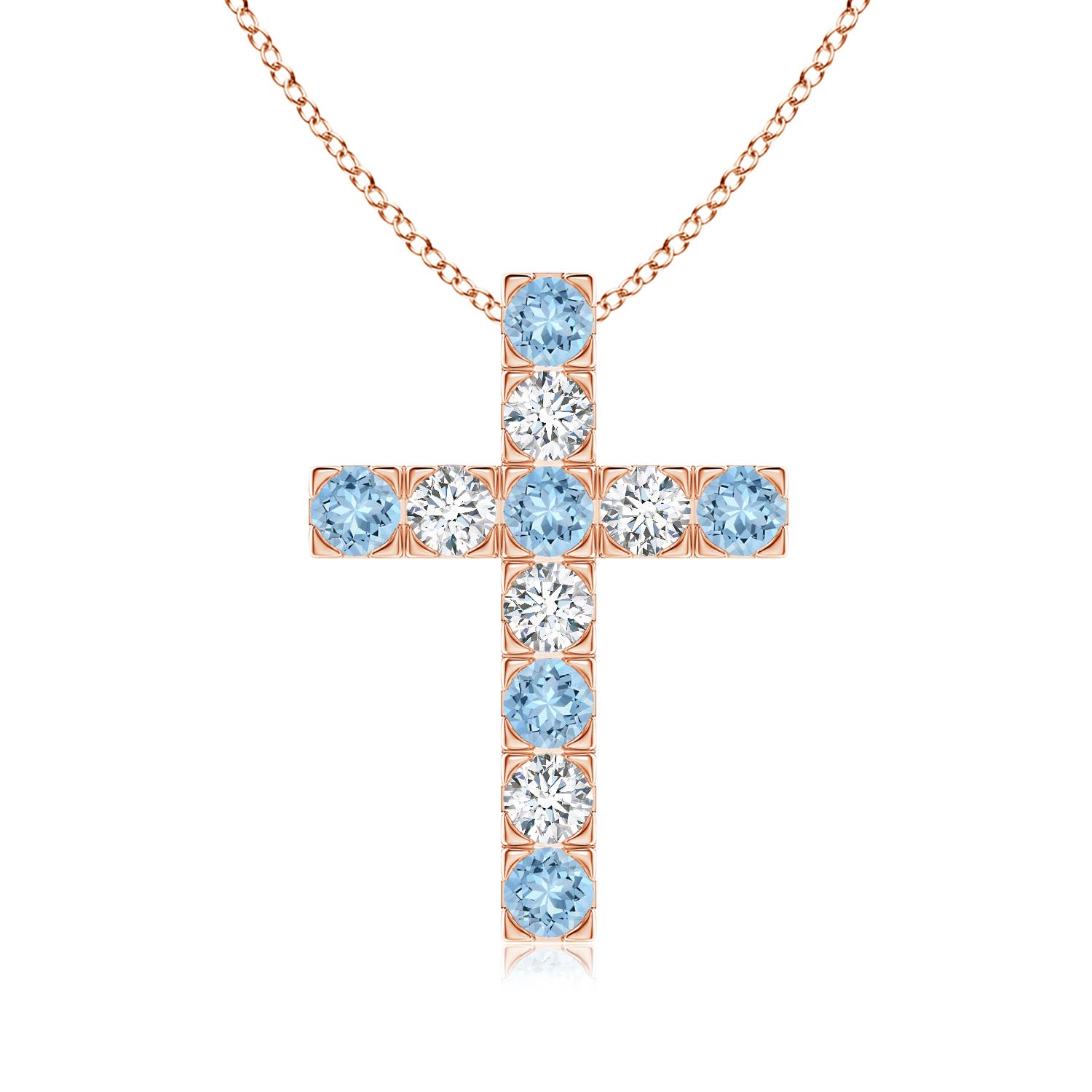 AAA - Aquamarine / 1.13 CT / 14 KT Rose Gold