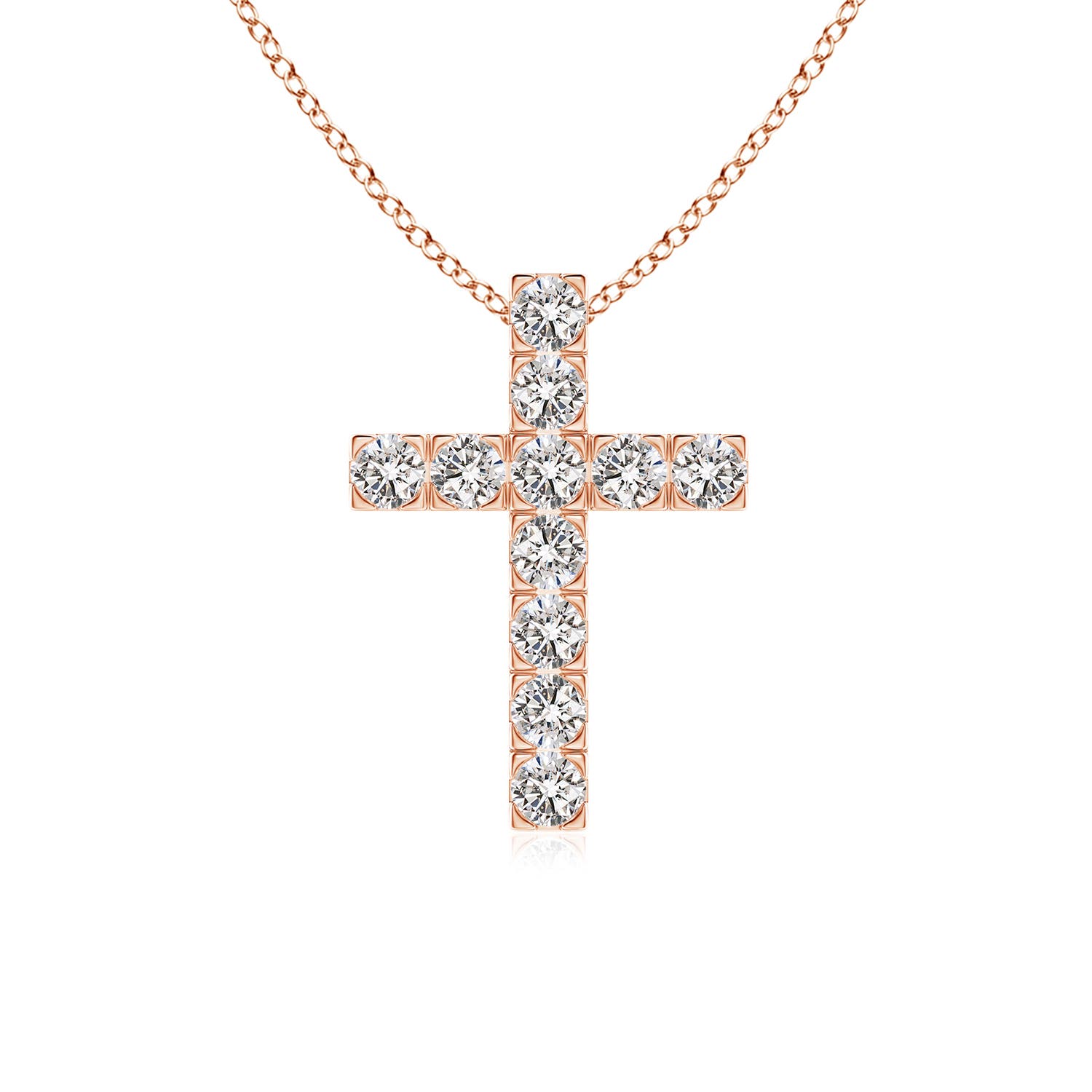 I-J, I1-I2 / 0.76 CT / 14 KT Rose Gold