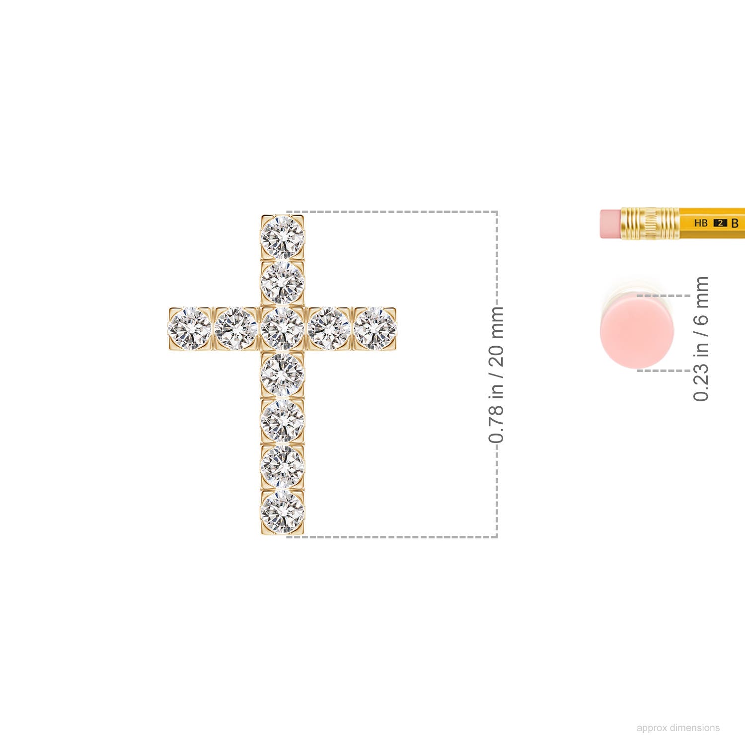 I-J, I1-I2 / 0.76 CT / 14 KT Yellow Gold