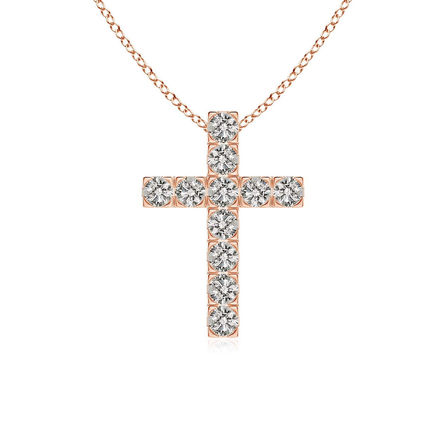 K, I3 / 0.76 CT / 14 KT Rose Gold