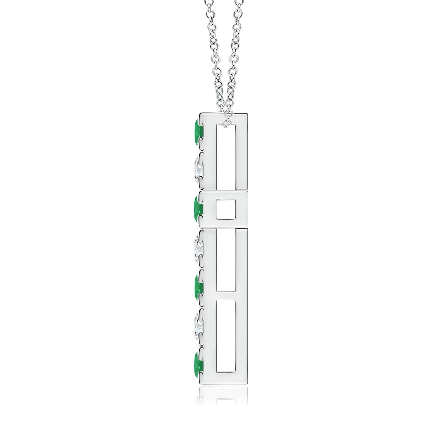 A - Emerald / 1.13 CT / 14 KT White Gold