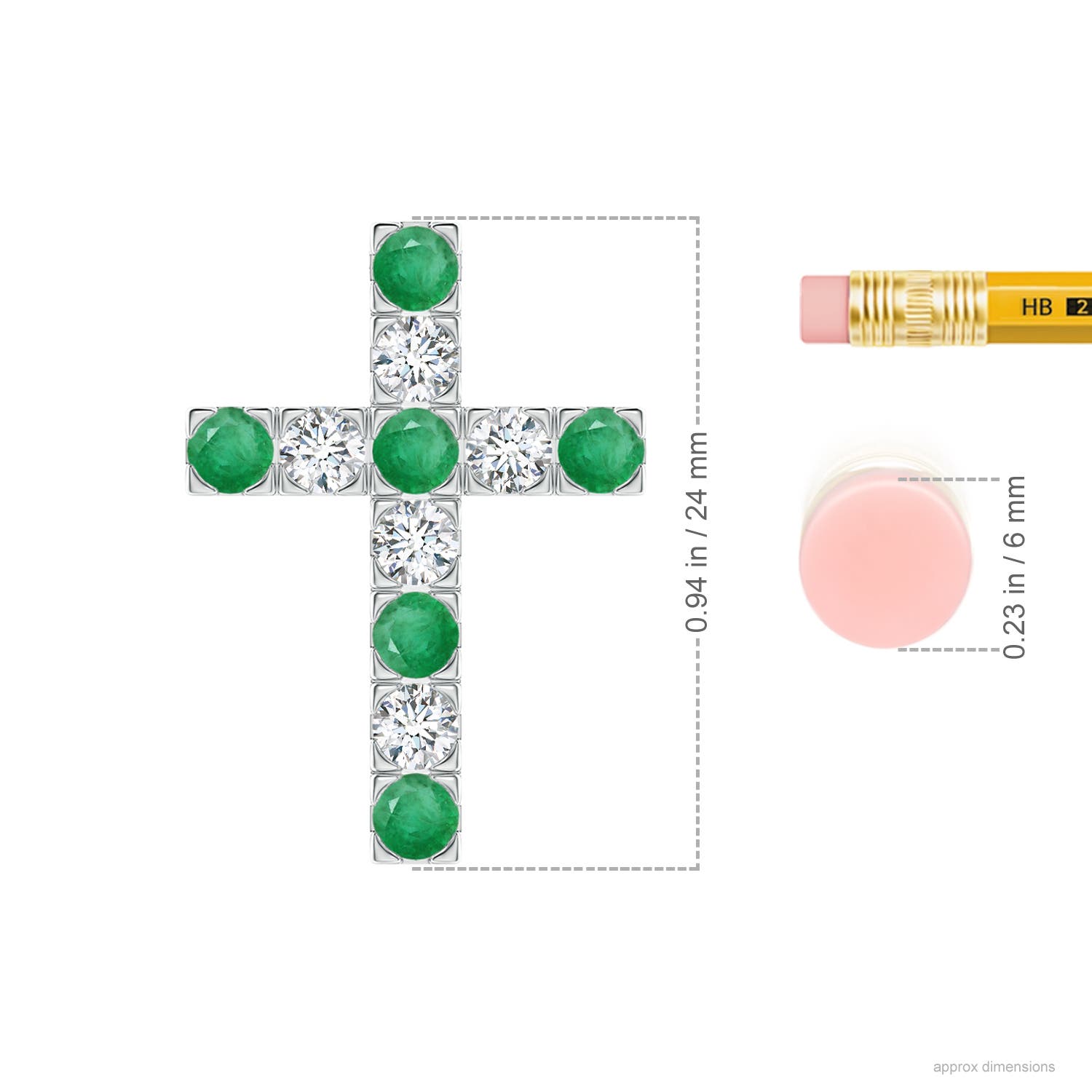 A - Emerald / 1.13 CT / 14 KT White Gold