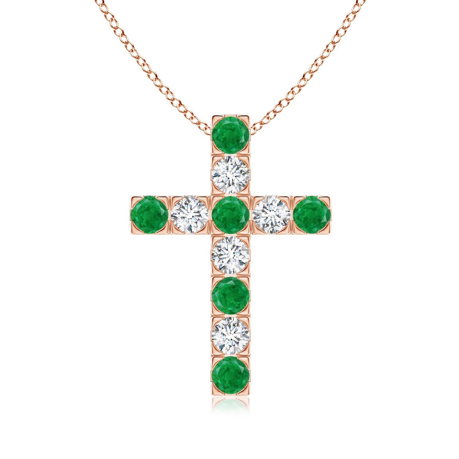 AA - Emerald / 1.13 CT / 14 KT Rose Gold