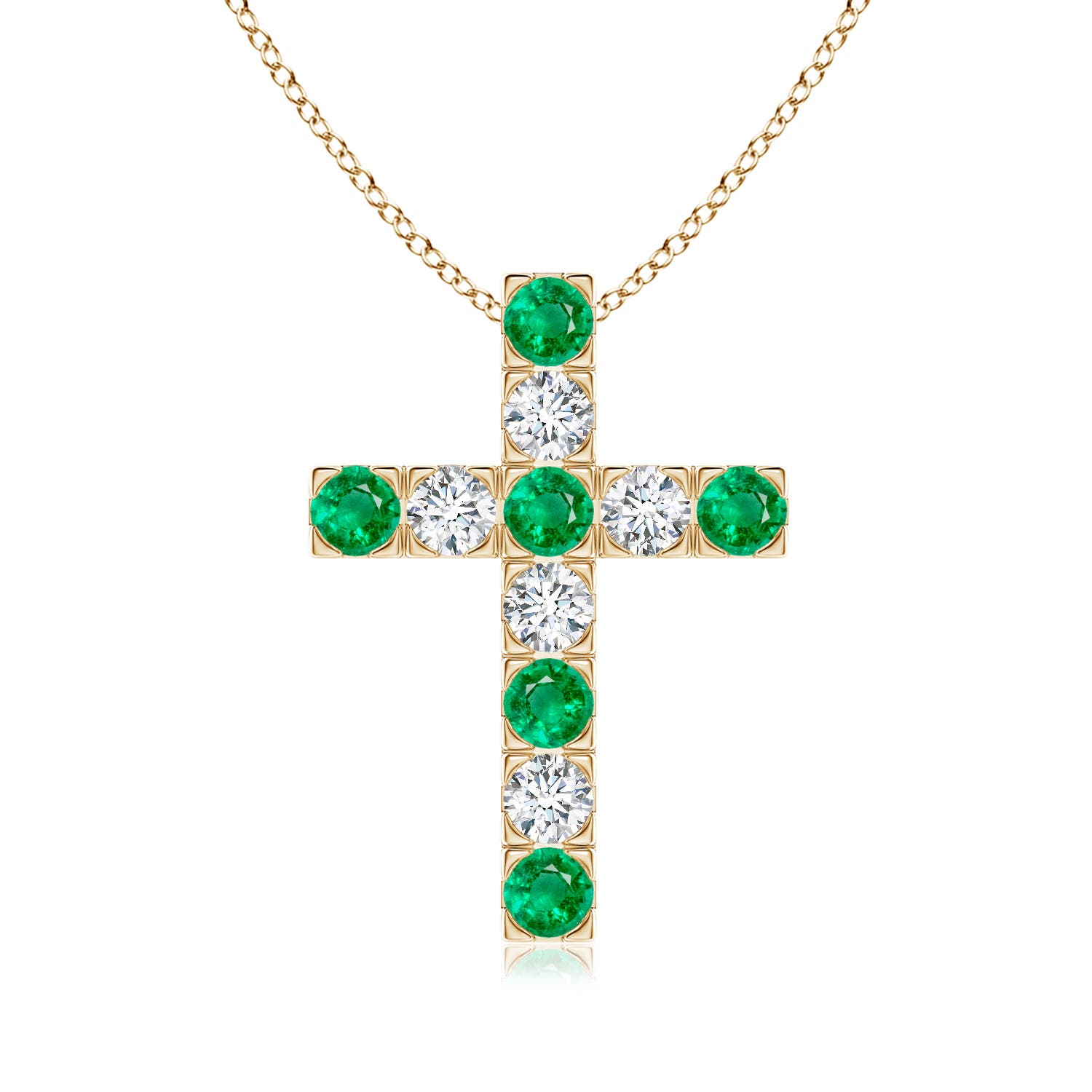 AAA - Emerald / 1.13 CT / 14 KT Yellow Gold