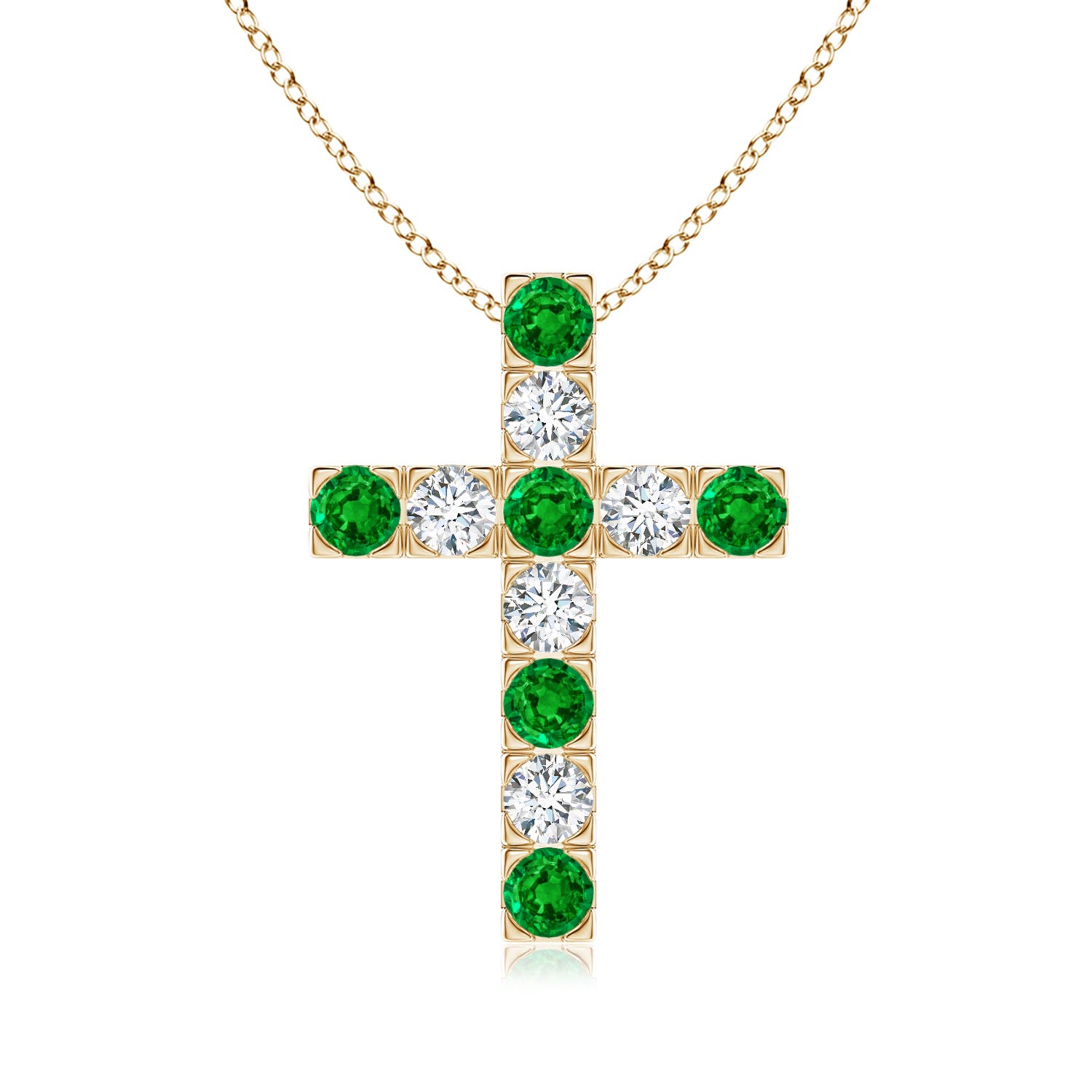 AAAA - Emerald / 1.13 CT / 14 KT Yellow Gold