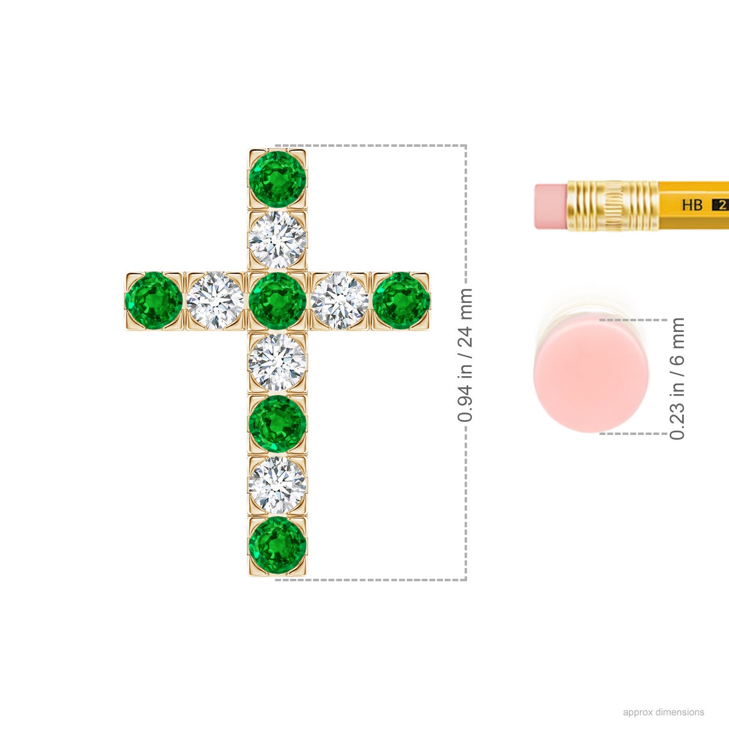 AAAA - Emerald / 1.13 CT / 14 KT Yellow Gold