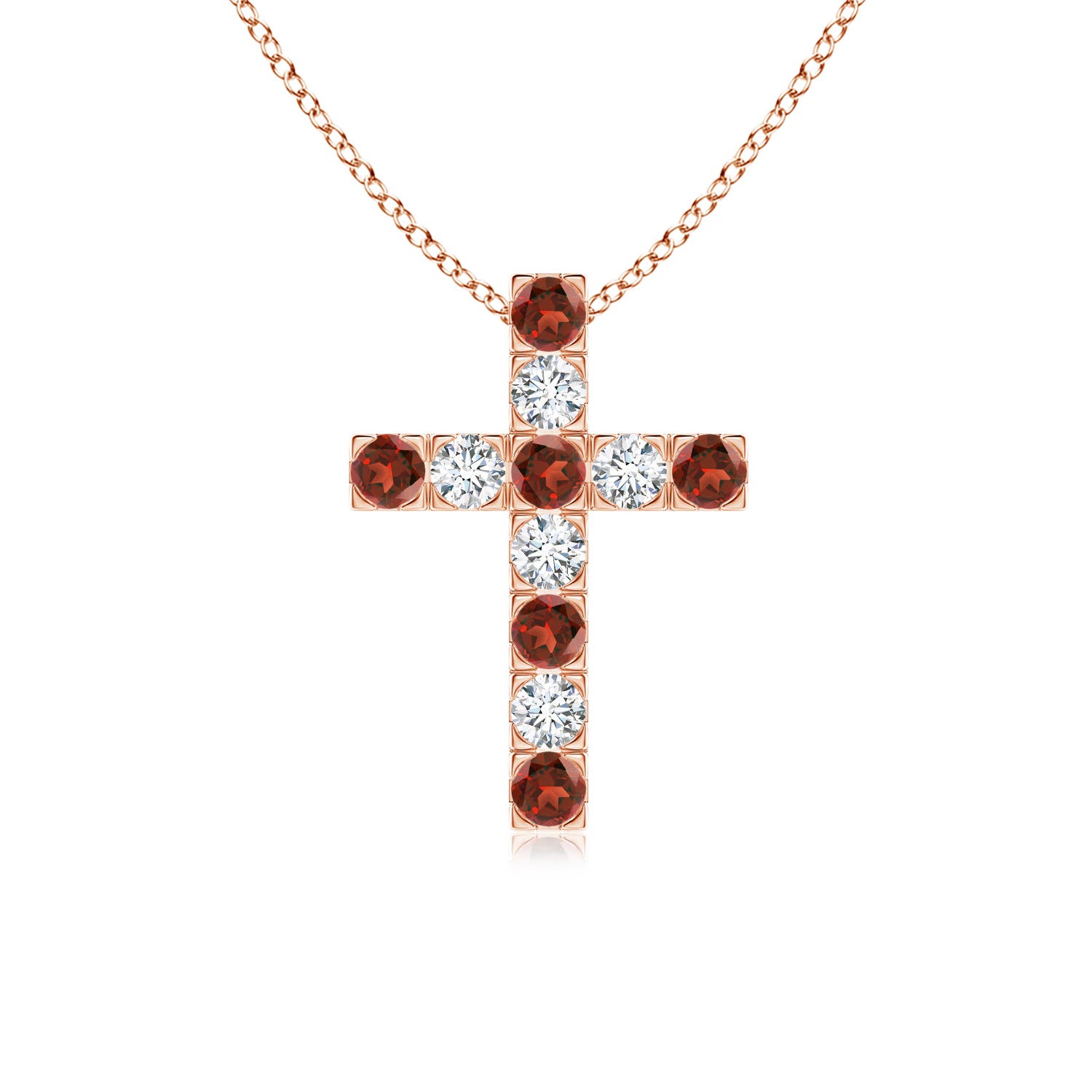 AAA - Garnet / 0.83 CT / 14 KT Rose Gold