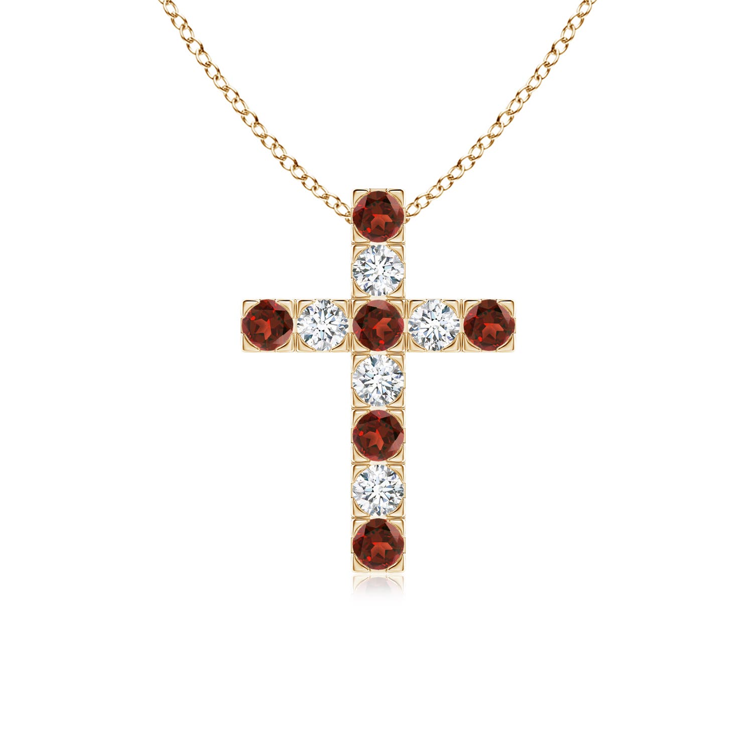 AAAA - Garnet / 0.83 CT / 14 KT Yellow Gold