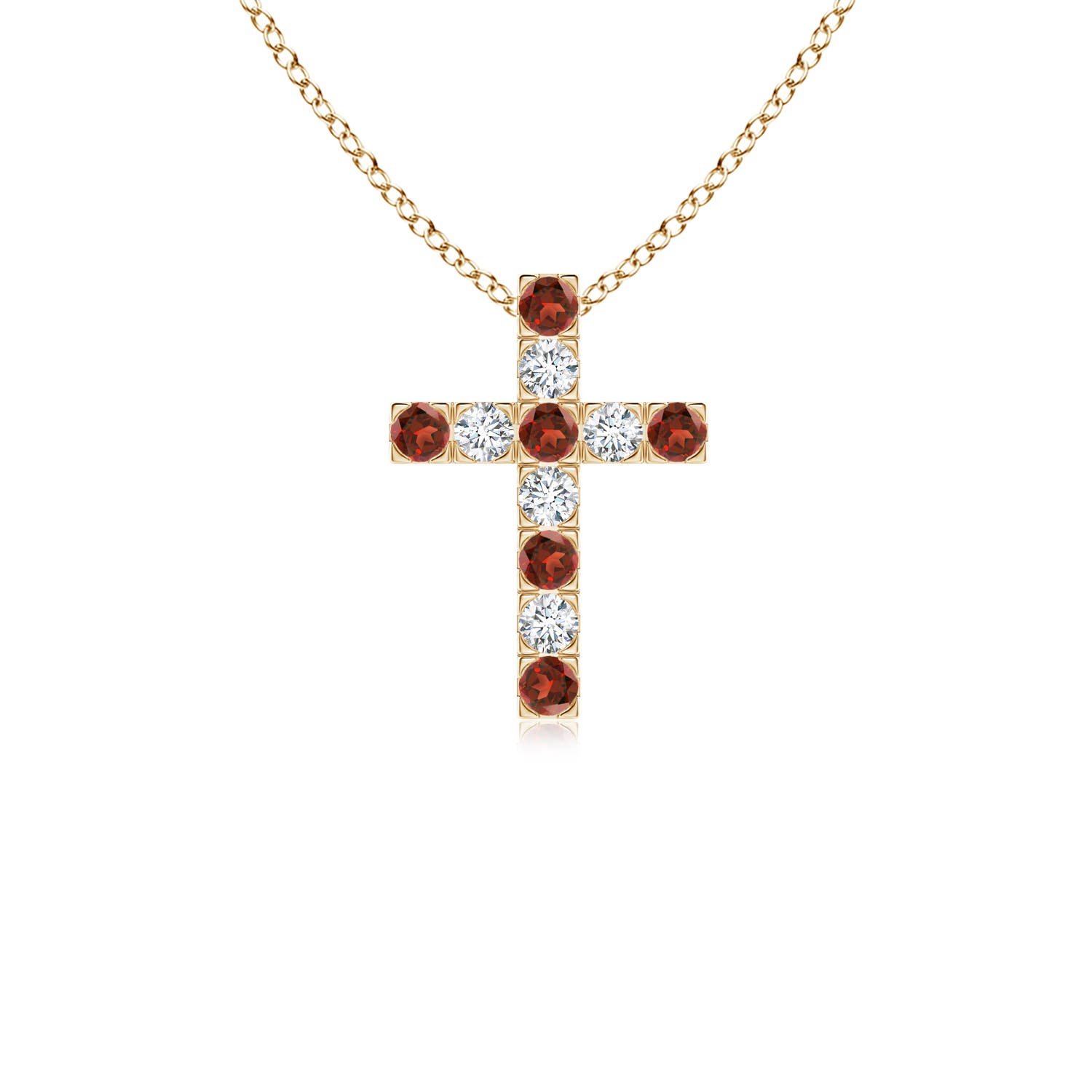 AAA - Garnet / 0.42 CT / 14 KT Yellow Gold