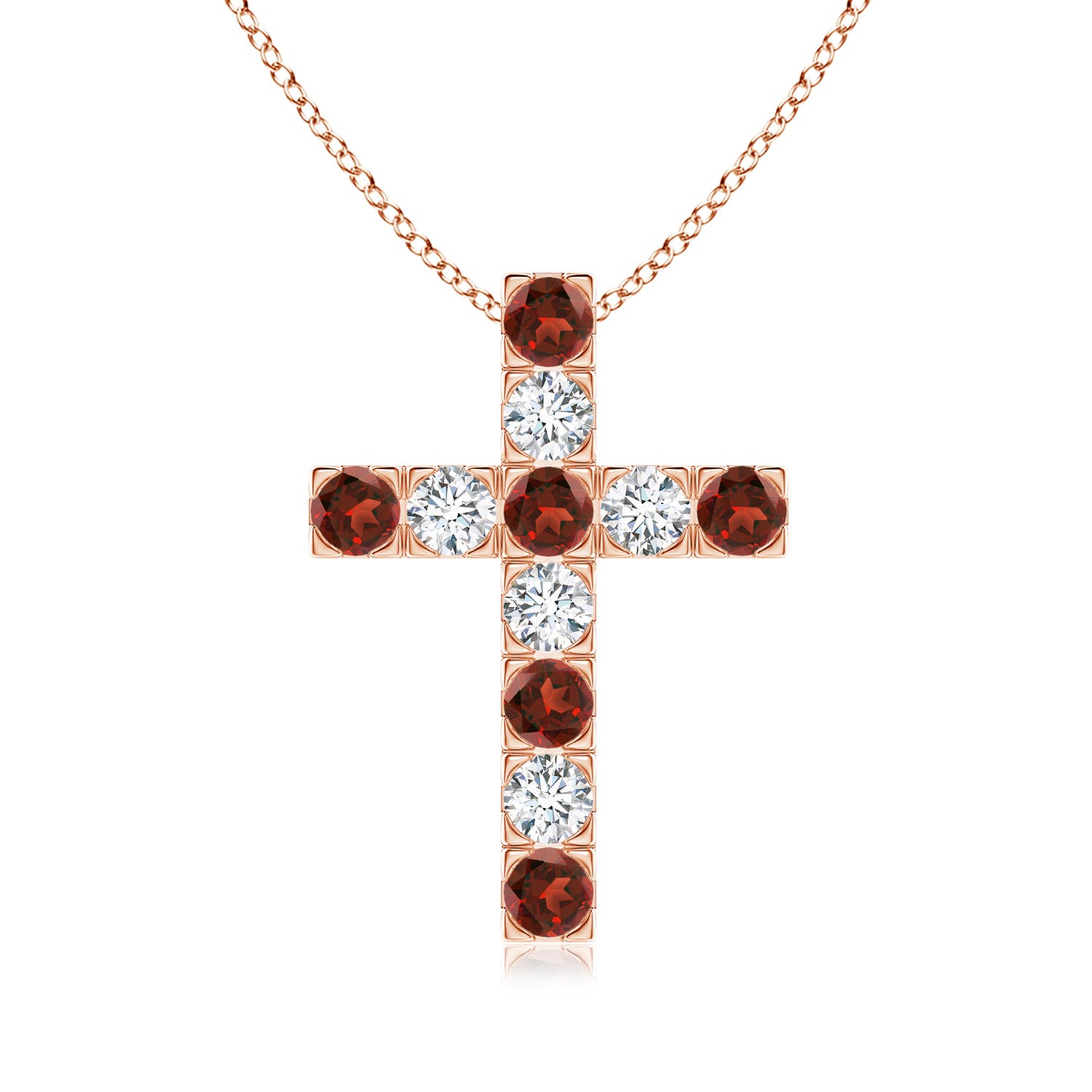 AAAA - Garnet / 1.43 CT / 14 KT Rose Gold