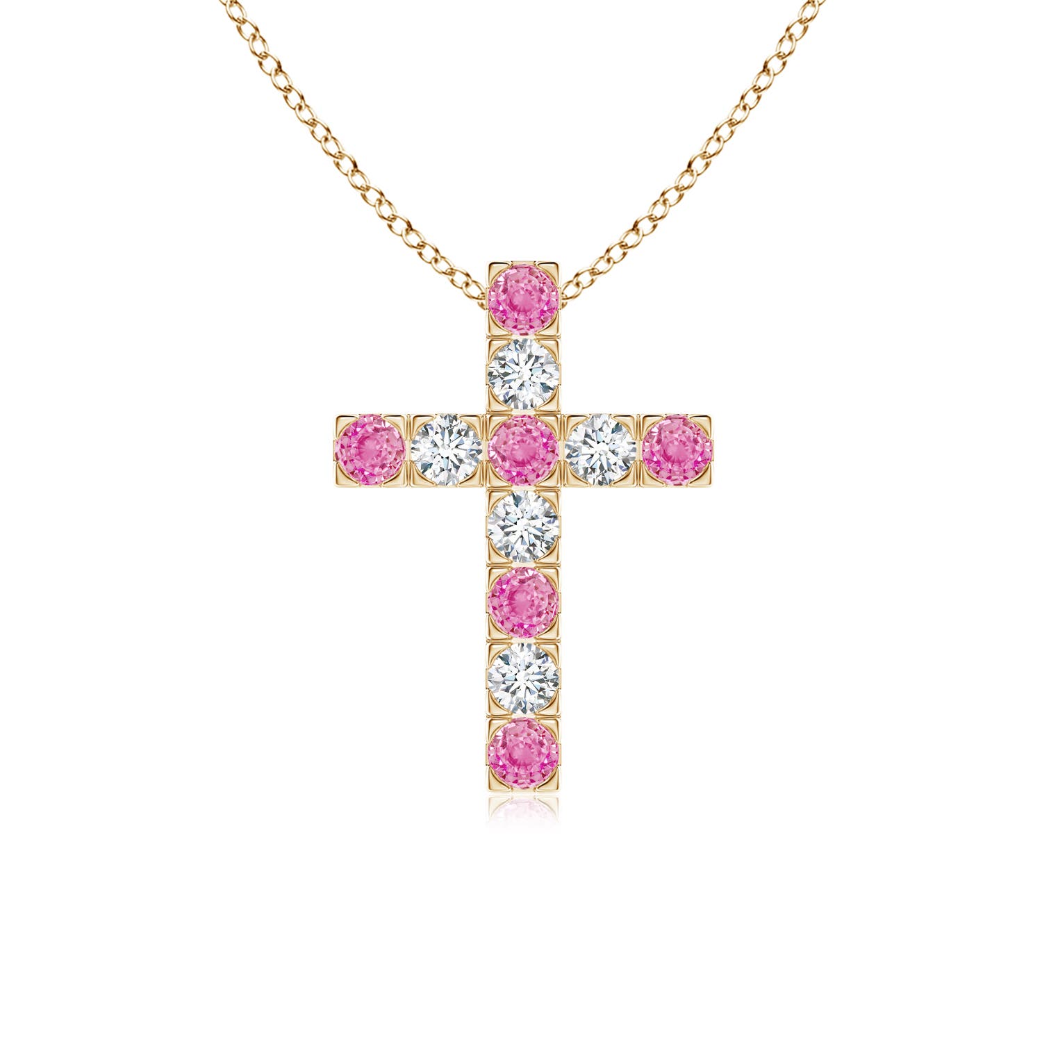 AA - Pink Sapphire / 0.86 CT / 14 KT Yellow Gold