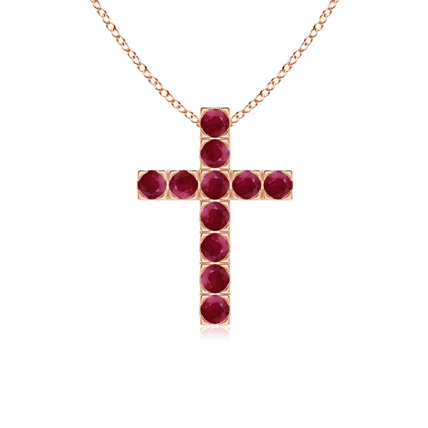 A - Ruby / 0.99 CT / 14 KT Rose Gold