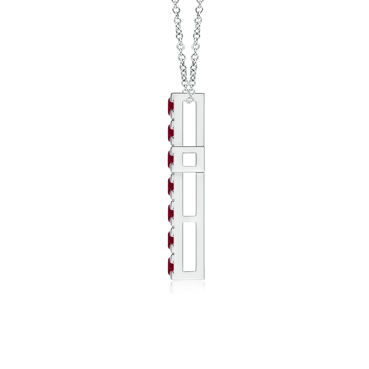 A - Ruby / 0.99 CT / 14 KT White Gold