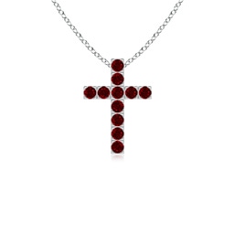 Fashion White Gold Ruby Necklaces & Pendants