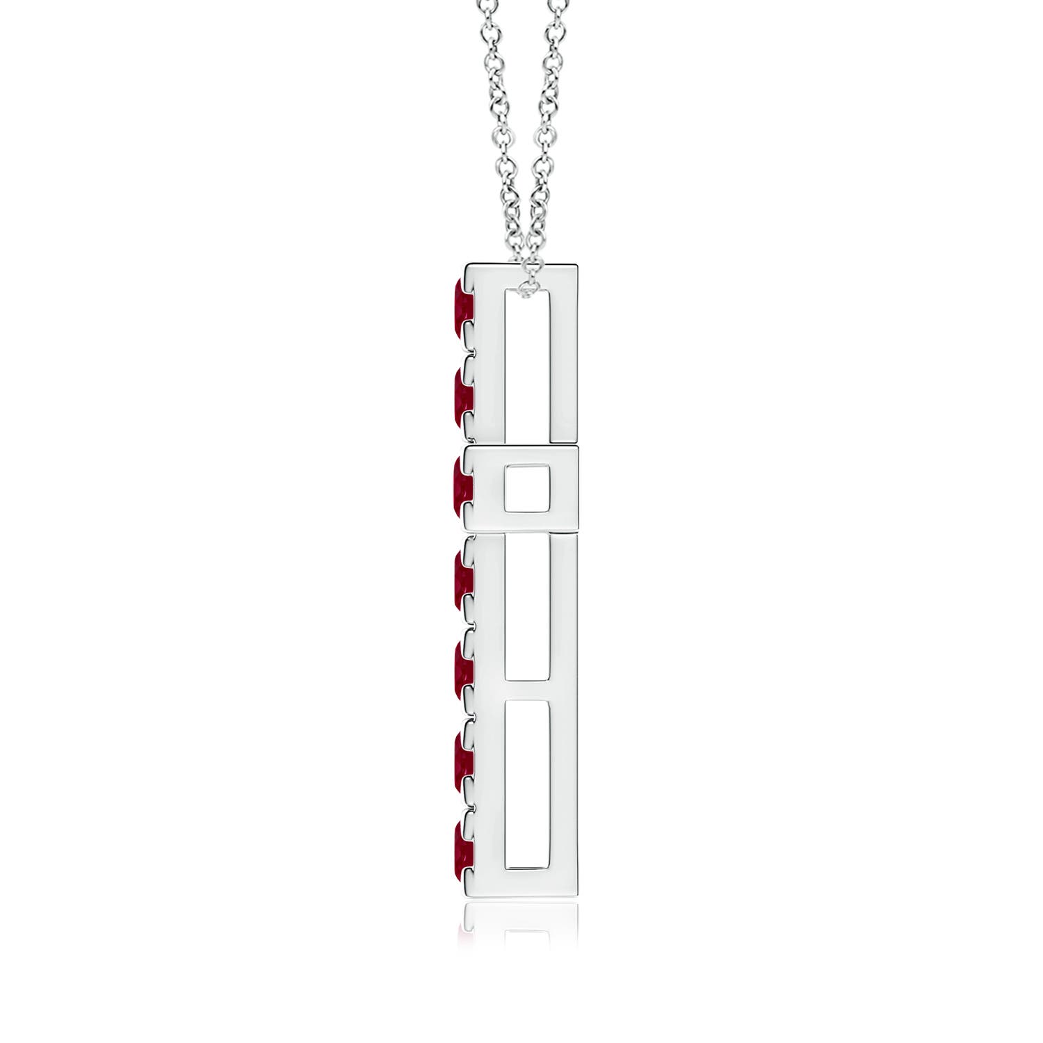 AA - Ruby / 1.65 CT / 14 KT White Gold