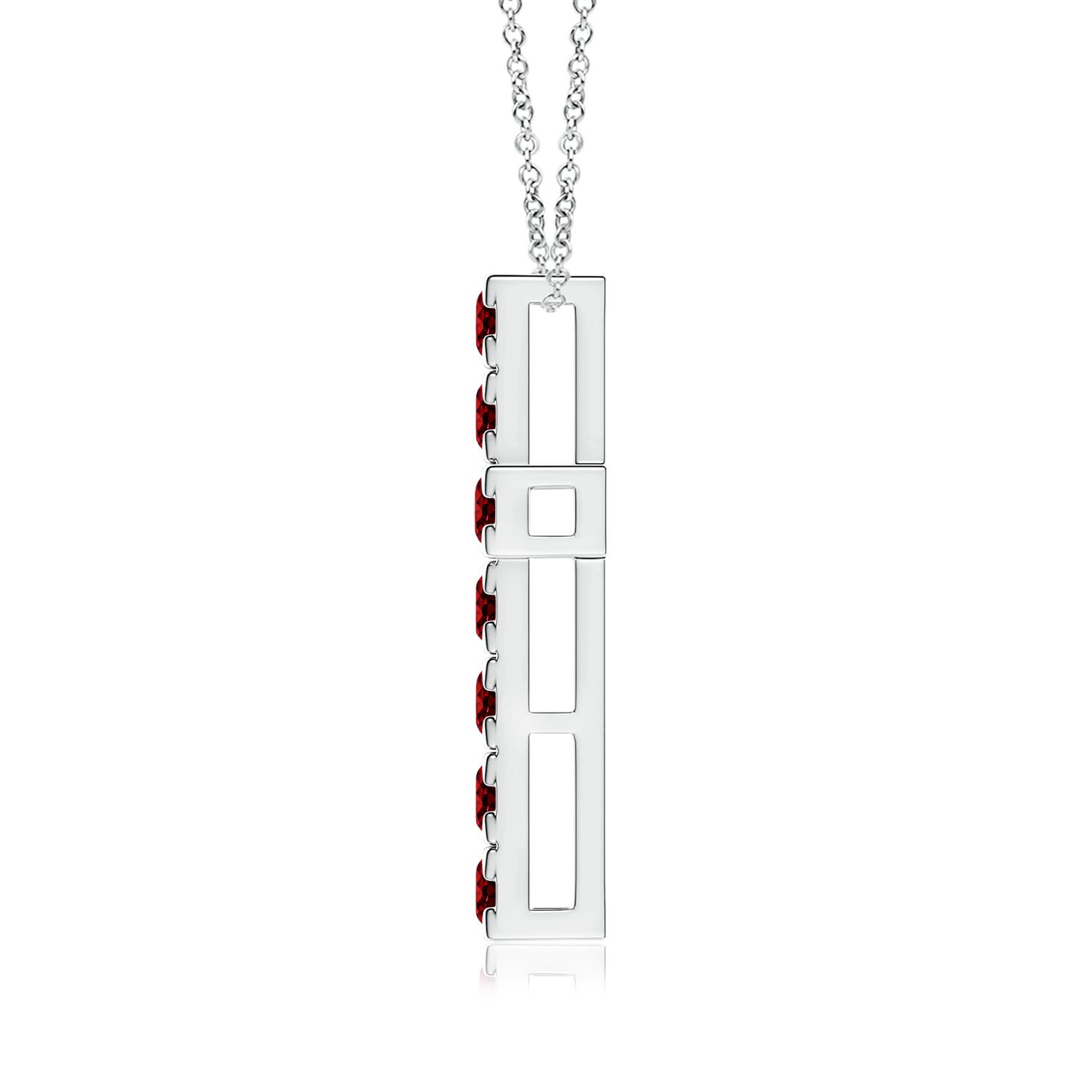 AAAA - Ruby / 1.65 CT / 14 KT White Gold