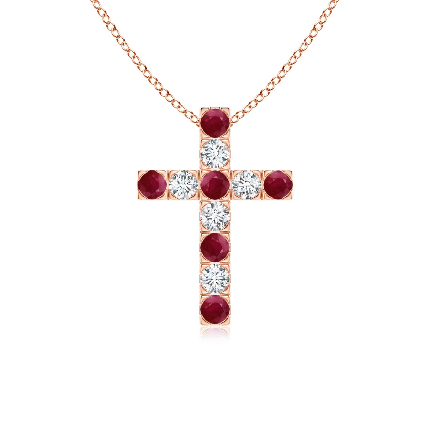 A - Ruby / 0.89 CT / 14 KT Rose Gold