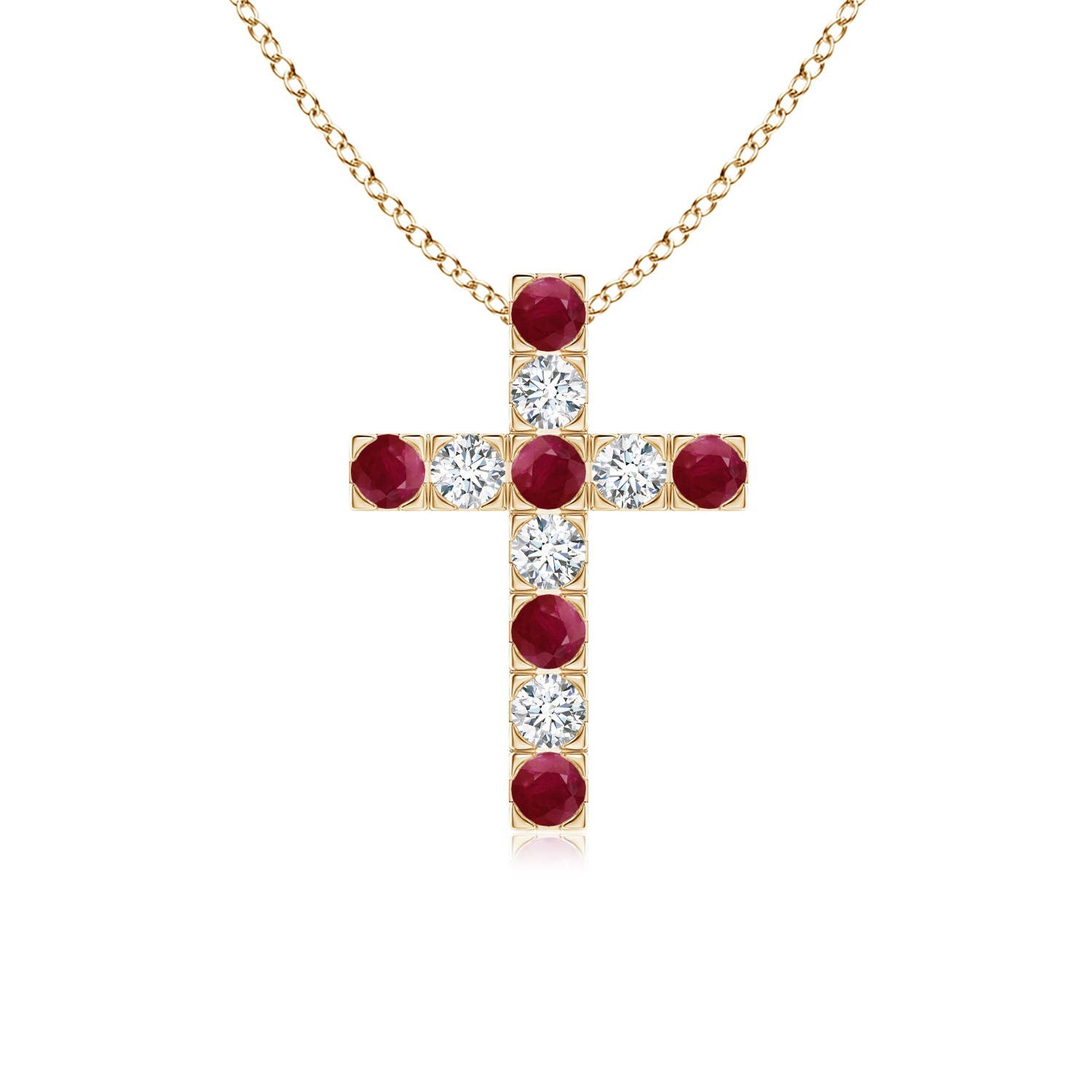 A - Ruby / 0.89 CT / 14 KT Yellow Gold