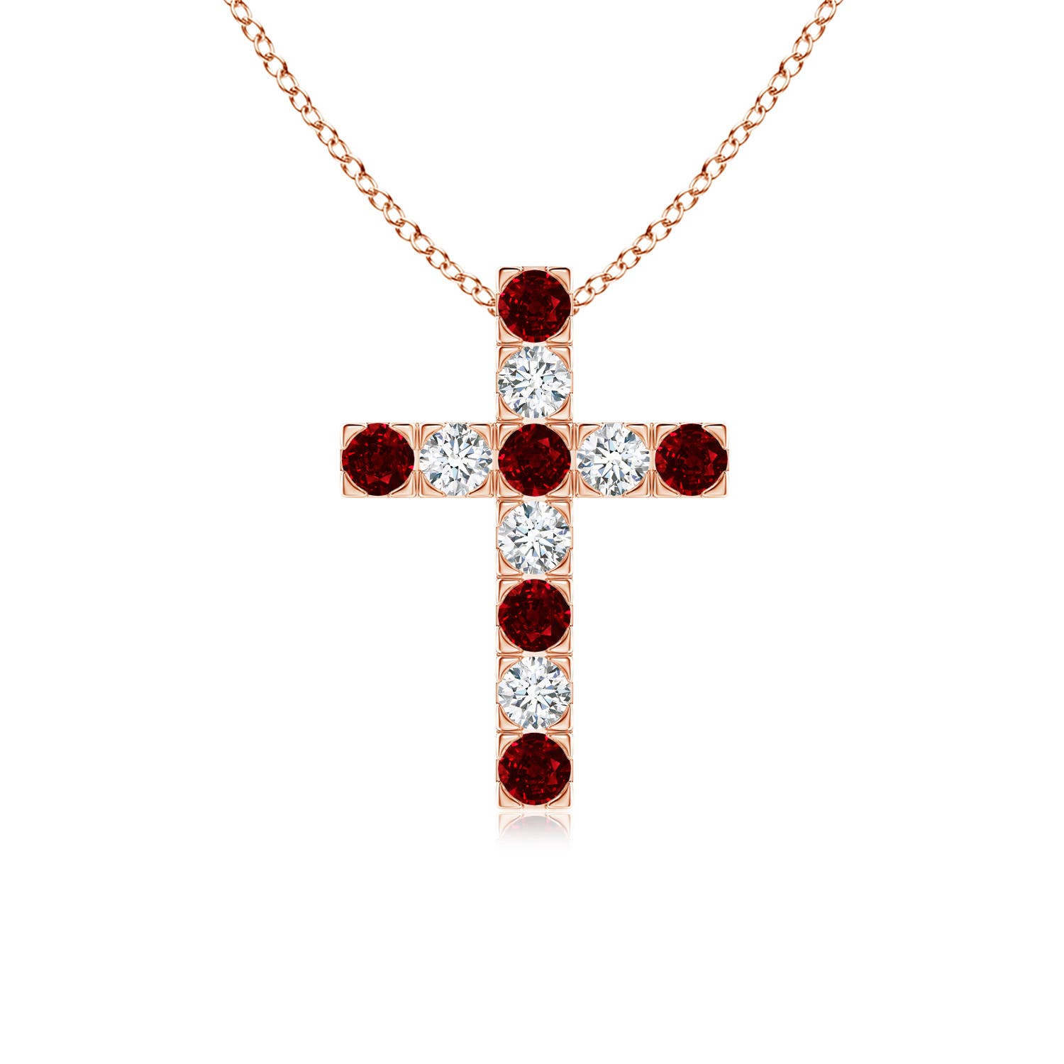 AAAA - Ruby / 0.89 CT / 14 KT Rose Gold