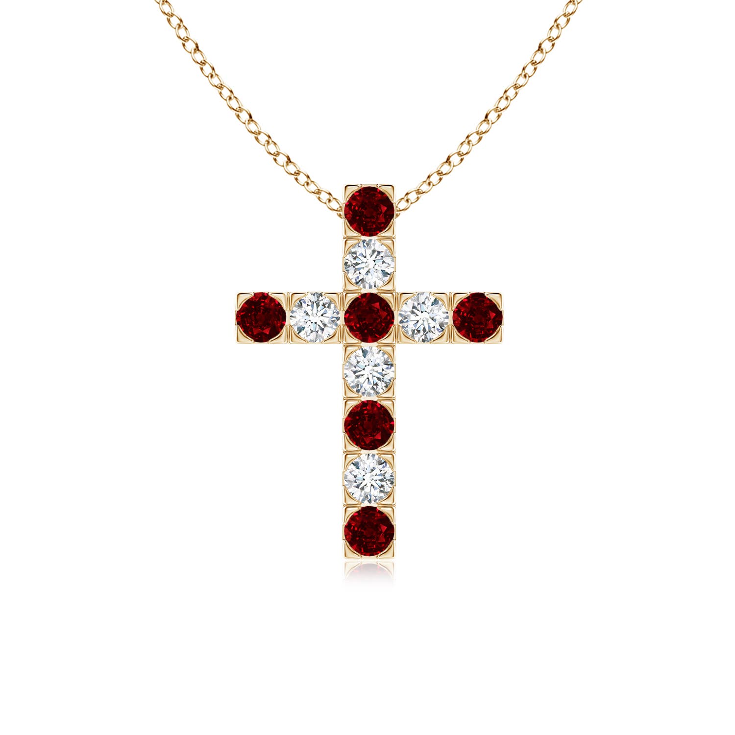 AAAA - Ruby / 0.89 CT / 14 KT Yellow Gold