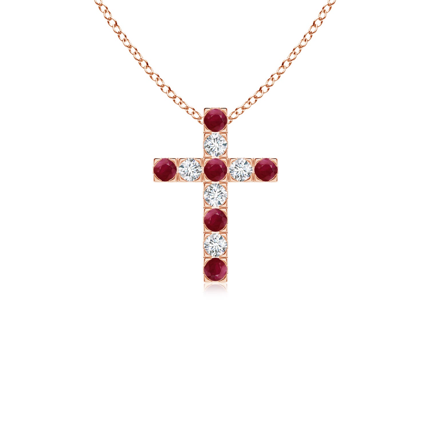 A - Ruby / 0.48 CT / 14 KT Rose Gold