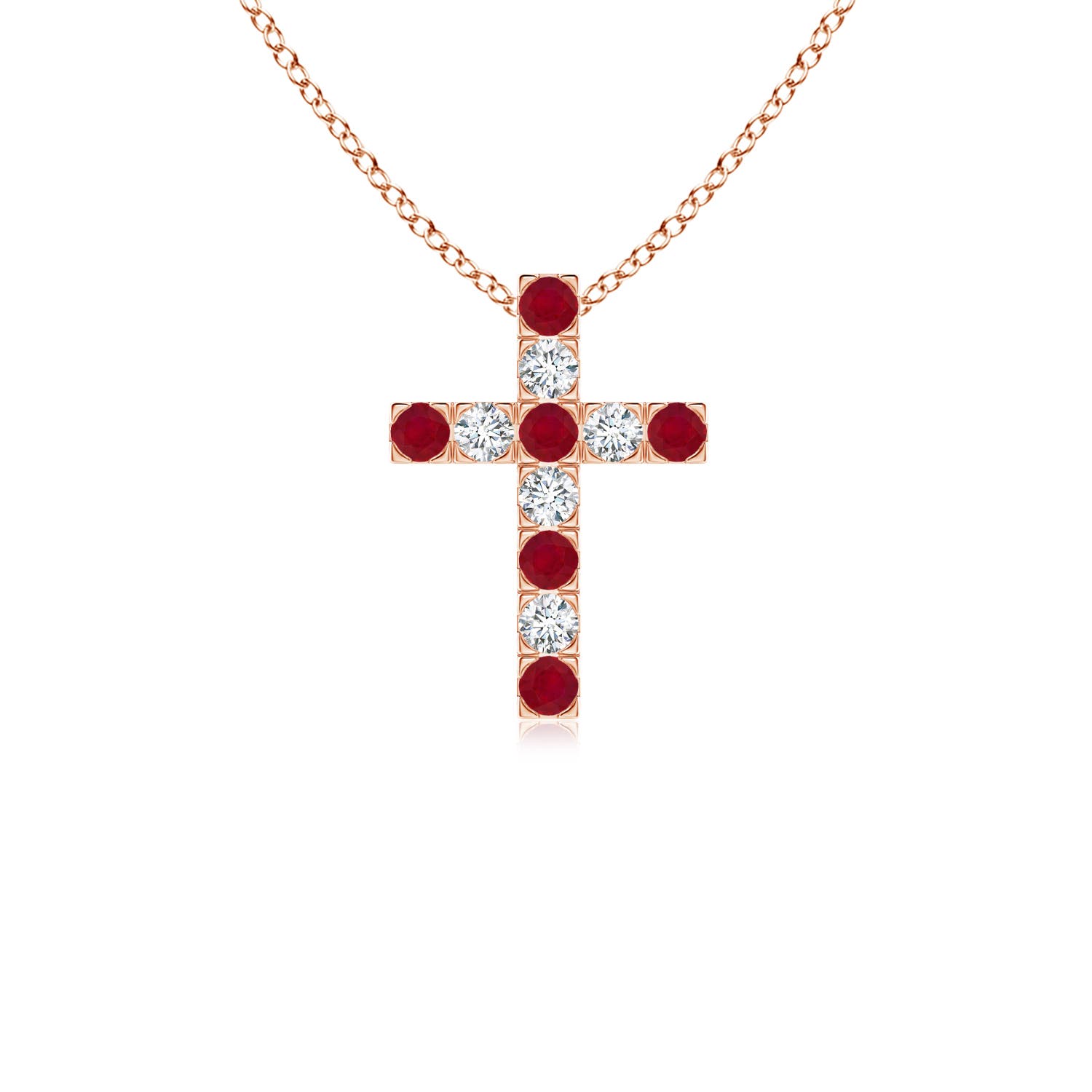 AA - Ruby / 0.48 CT / 14 KT Rose Gold