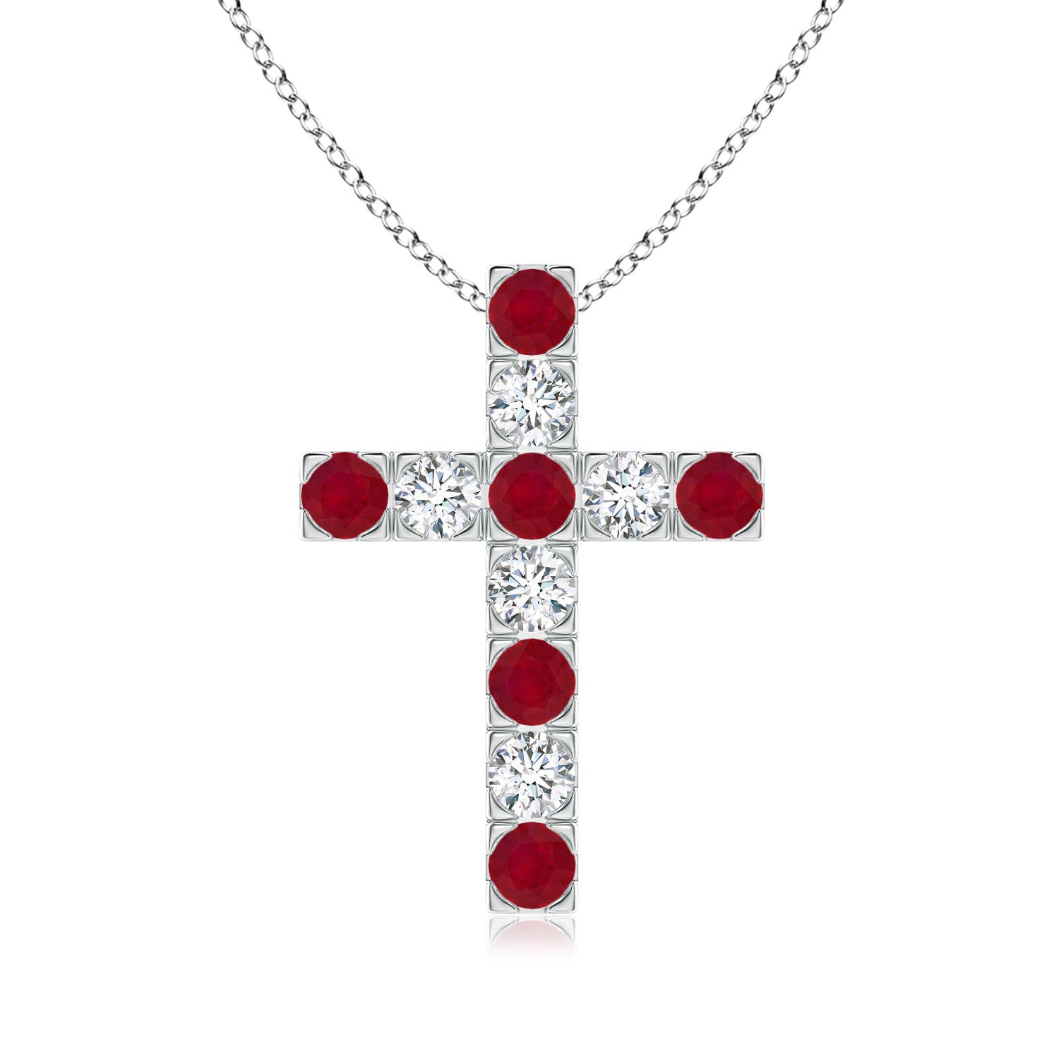 AA - Ruby / 1.43 CT / 14 KT White Gold