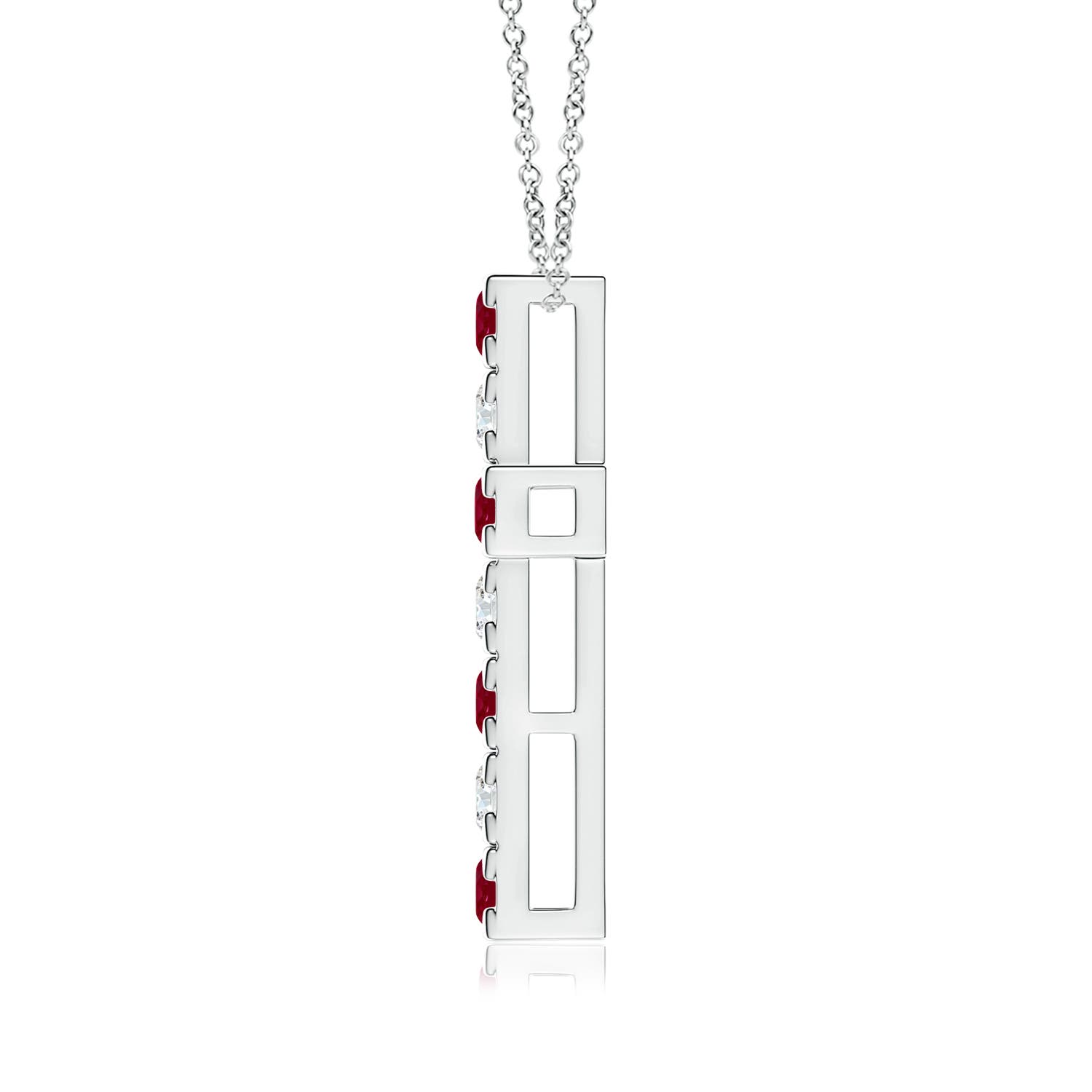 AA - Ruby / 1.43 CT / 14 KT White Gold