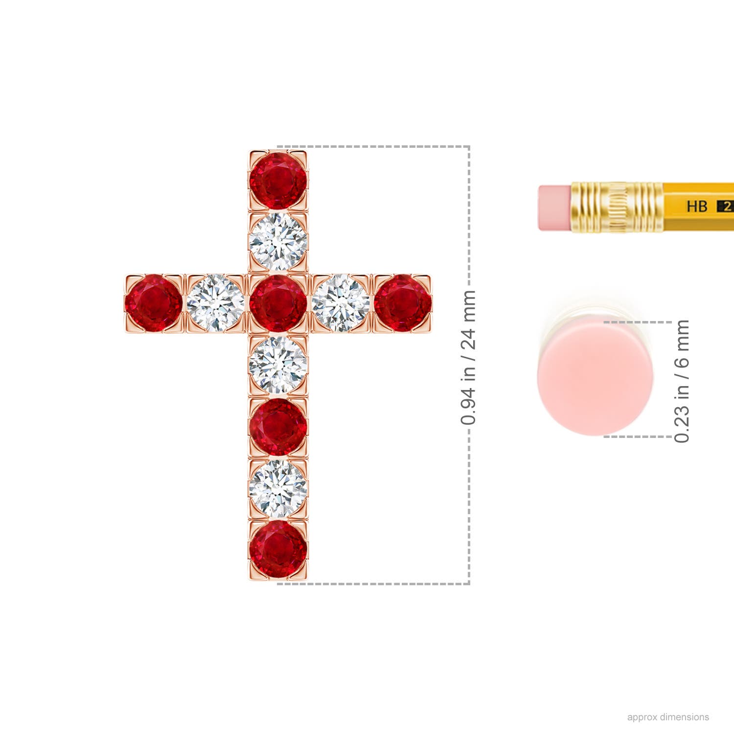 AAA - Ruby / 1.43 CT / 14 KT Rose Gold