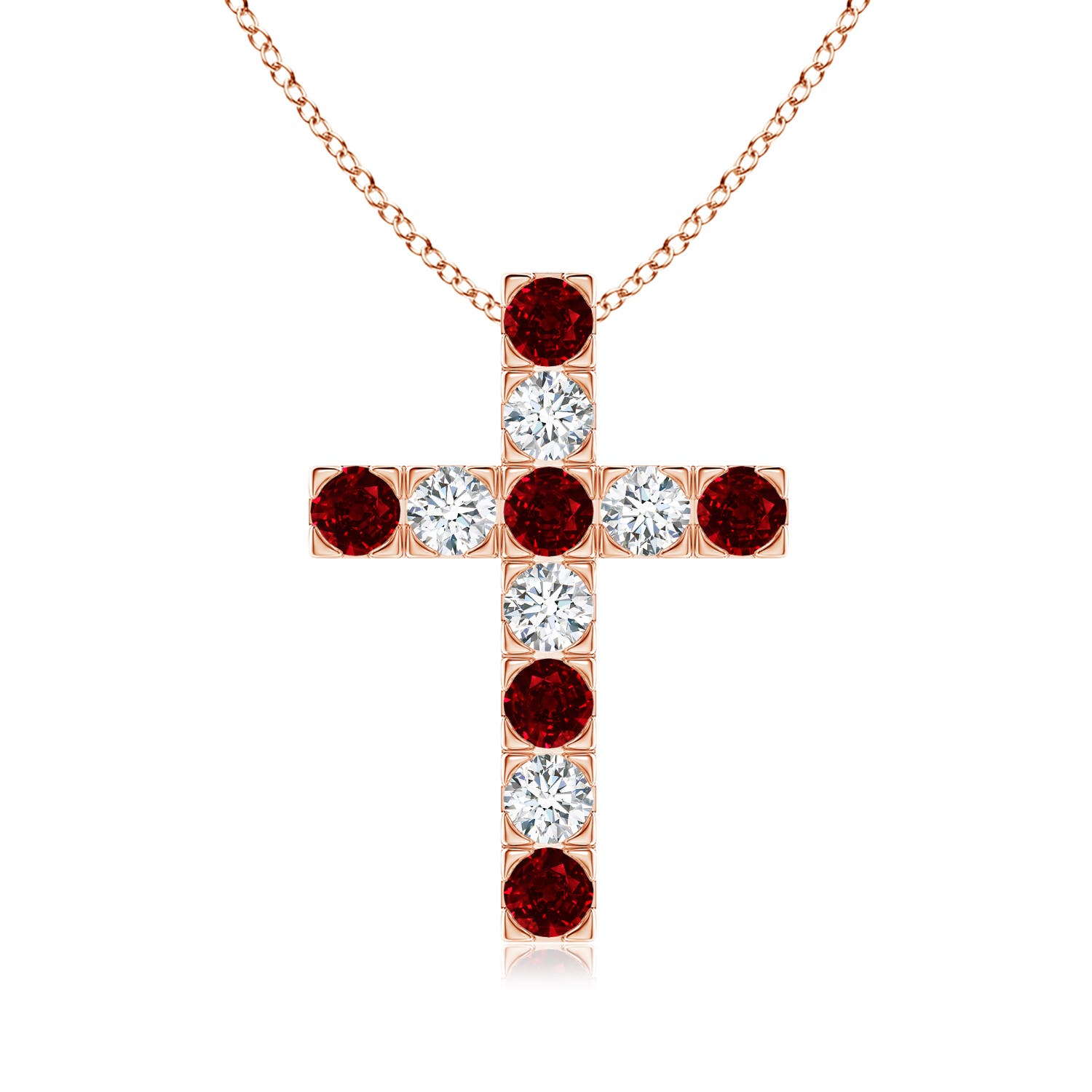 AAAA - Ruby / 1.43 CT / 14 KT Rose Gold