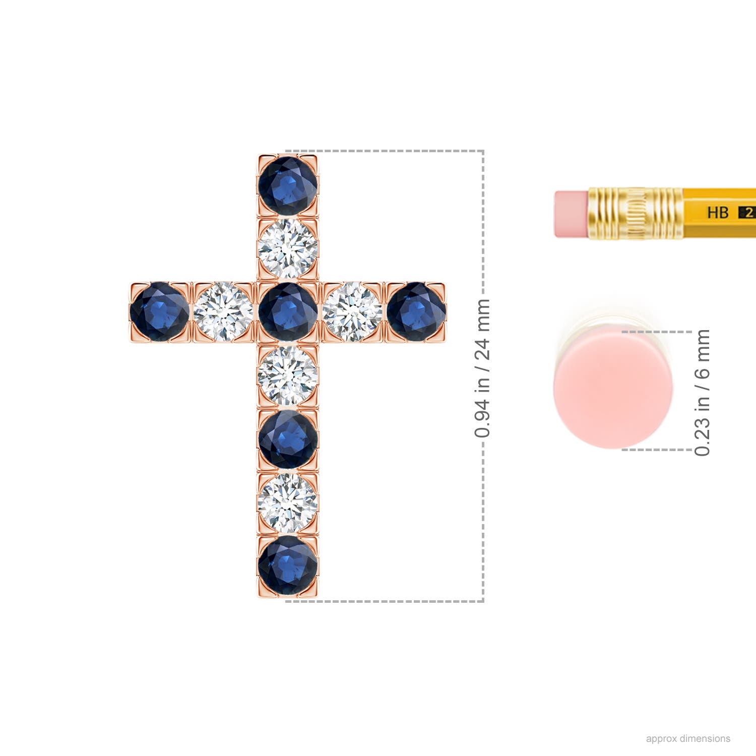 AA - Blue Sapphire / 1.37 CT / 14 KT Rose Gold