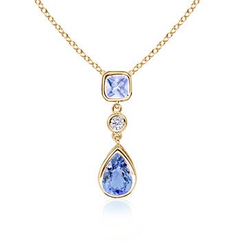 A - Tanzanite / 1.47 CT / 14 KT Yellow Gold