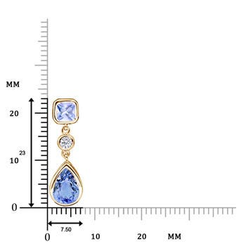 A - Tanzanite / 1.47 CT / 14 KT Yellow Gold