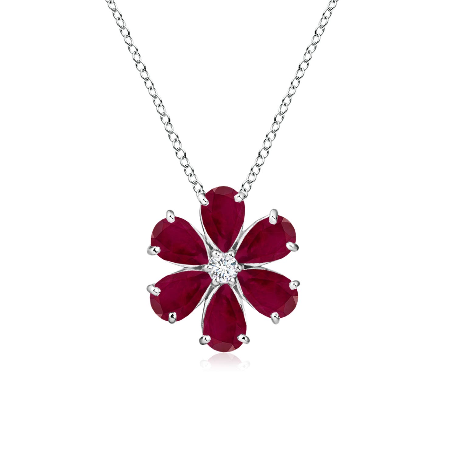 A - Ruby / 2.47 CT / 14 KT White Gold