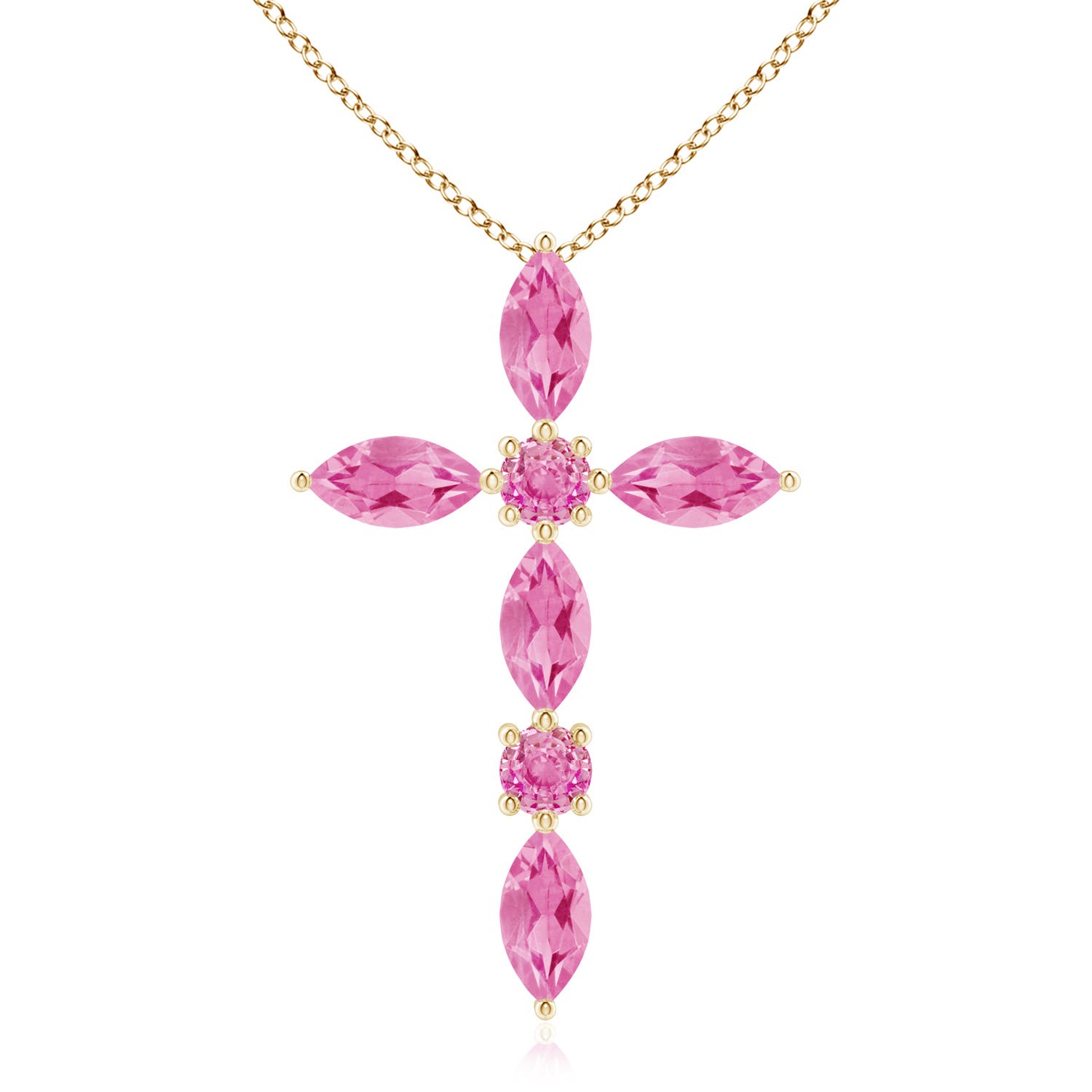 AA - Pink Sapphire / 1.17 CT / 14 KT Yellow Gold