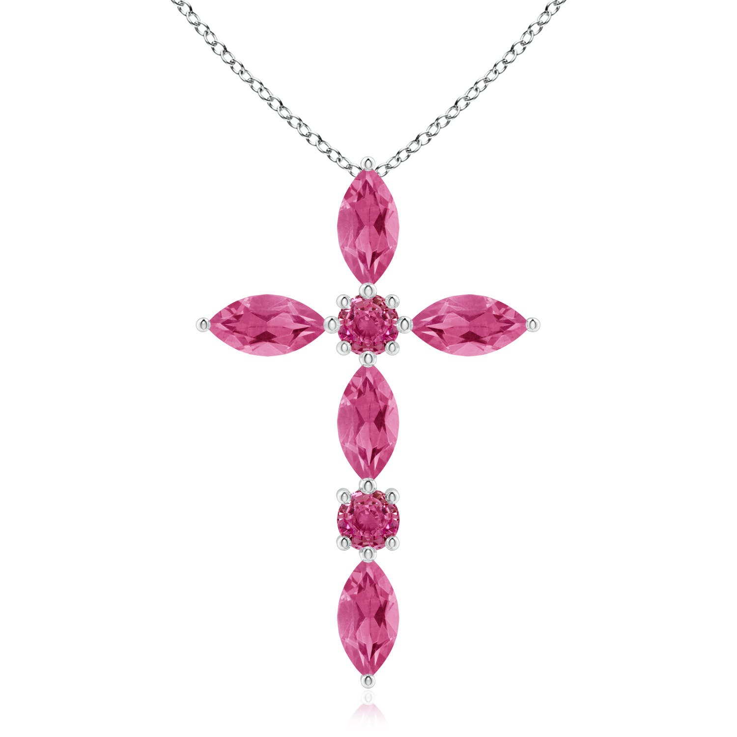 AAAA - Pink Sapphire / 1.17 CT / 14 KT White Gold