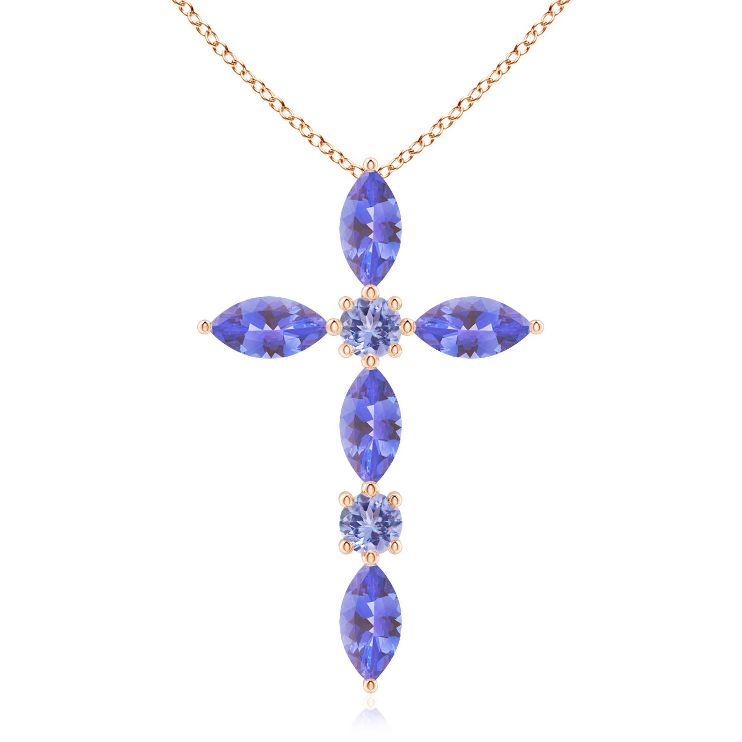 AA - Tanzanite / 0.74 CT / 14 KT Rose Gold