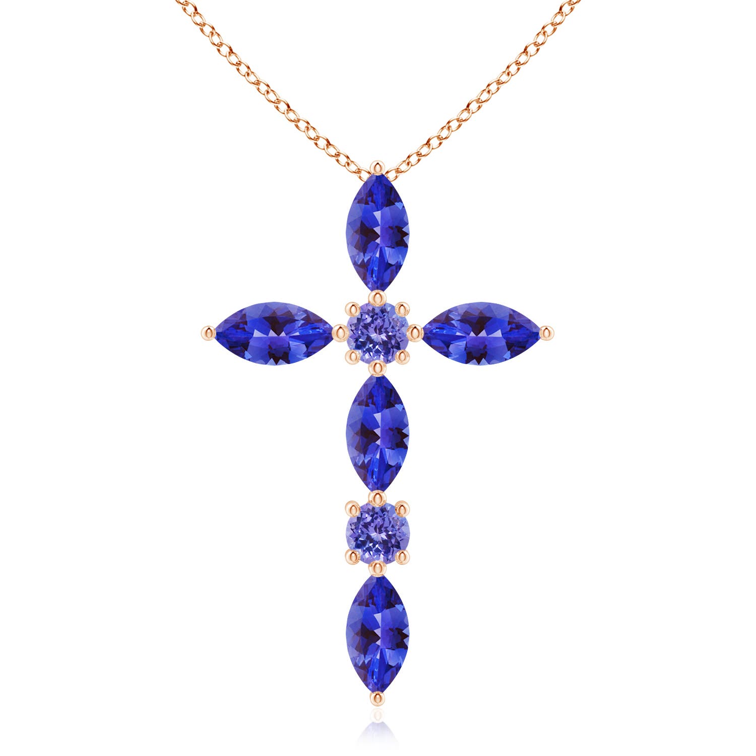 AAA - Tanzanite / 0.74 CT / 14 KT Rose Gold